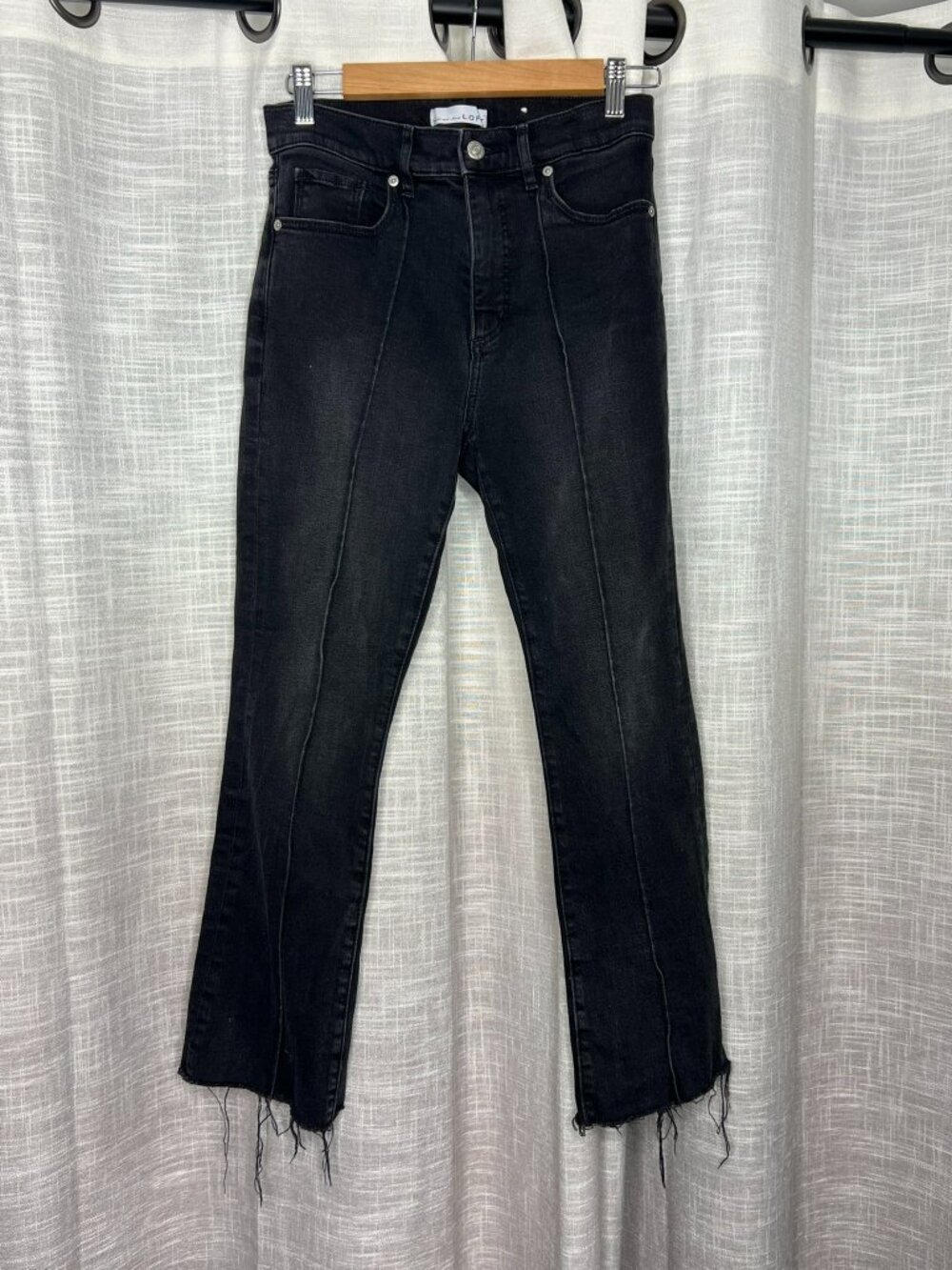 Loft The Kick Crop Black Jeans